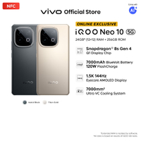 2026[Online Promo] iQOO Neo 10 5G (12+12)GB+256GB SDM 8sGen4+Q1   7000mAh 120W 1.5k 144Hz 7K VC Cool