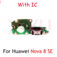 For Huawei Nova 8 SE USB Charging Dock Port Connector Microphone Flex Cable