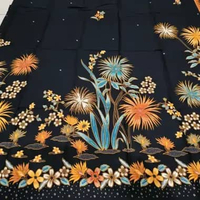 Kain Batik Fashion Santoso Hitam Manis 615 toska