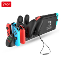 Ipega PG-9187 12 in 1 Charging Dock Stand Base Fit for Nintendo Switch Controllers For Switch Pro Gamepad Charger Stand