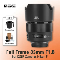 Meike 85mm F1.8 Auto Focus Full Frame Large Aperture Lens Compatible with Nikon F Mount DSLR Cameras D850 D750 D780 D610 D3200
