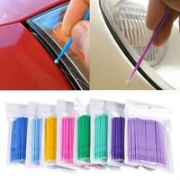 100pcs/lot Brushes Paint Touch-up Up Paint Micro Brush Tips Auto Mini Head Brush Car Parts Beauty Eyeliner Makeup Brush