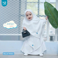 Toko sitystore - Gamis rafda baby nubintang - Dress baby set jilbab - baju muslim bayi 1 tahun bahan