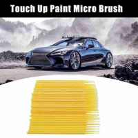 100pcs Paint Touch-up Paint Brushes Disposable Dentistry Small Tip Pen Maintenance Tools Auto Applicator Stick Car Paint Repair