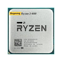 Ryzen 3 4100 R3 4100 3.8 GHz 4 คอร์ 8 เธรด โปรเซสเซอร์ซีพียู 7nm L3=8MB 100,000,00510 ซ็อกเก็ต AM4