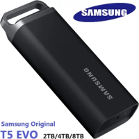 SAMSUNG T5 EVO Original SSD 2/4/8TB Portable External Solid State Drive Seq Read Speeds Up to 460MB/s for Data Content Creation