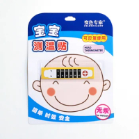 Discolored Forehead Temperature Sticker Reusable Baby Thermometer Health Care FH-747