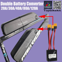 Ebike Dual Battery Discharge Converter Connection Adapter Switcher 20V-72V 20A/30/40A/80A Double Battery Balanced Discharge