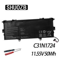 SHUOZB C31N1724 Laptop Battery for ASUS ZenBook 13 UX331U UX331UAL U3100FAL UX331FAL UX331FAL-EG017R EG027R 3ICP5/70/81 11.55V