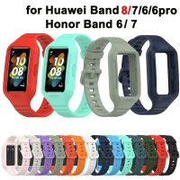 Phụ Kiện Dây Đeo Đồng Hồ Silicon, Chất Lượng Cao, Tương Thích Với Huawei Band 9, 8, 7, 6 Và Honor Ba