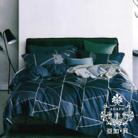 【AGAPE 亞加．貝】頂級60支《日誌時刻》100%純天絲 雙人特大6x7尺 鋪棉兩用被床罩八件組(專櫃100%天絲製)