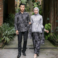 DEBATIK || SET BATIK COUPLE MANGGAR TUNIK TALI KEBAYA COUPLE SARIMBIT KEBAYA MODERN KEBAYA TUNANGAN