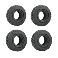 4PCS 1.0" Soft Rubber All Terrain Wheel Tires 50*20/54*23mm for 1/24 RC Crawler Car Axial SCX24 90081 Upgrade Tyres