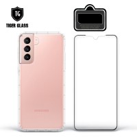 T.G Samsung Galaxy S21 Ultra 手機保護超值3件組(透明空壓殼+3D鋼化膜+鏡頭貼)