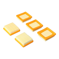 4180 141 0300 Air Filter 5 Pack for Trimmers KM91R KM131 FS89 FS91 FS111 Replace Stainless Steel 90 