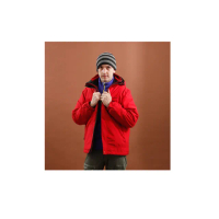 【西班牙-戶外趣】歐洲極地禦寒原裝男GORETEX二合一 兩件式內刷毛高防水防風外套(GTX-001M 暗紅黑)