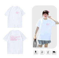 Anbenser Store Áo Thun in chữ Pinky dễ thương hình in sắc nét, áo dành cho nhóm Regular Fit Cổ Tròn