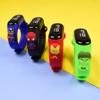 Disney Spider-Man Kids Digital Watch Movie Marvel Spiderman Children Watch Sport Touch Electronic LED Waterproof Watchs Gift