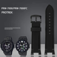 New Modified Silicone Watchband For Casio PROTREK Series PRW-7000 PRW7000 PRW-7000FC Rubber Watch Band Strap With Tools Bracelet