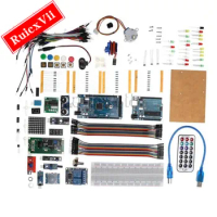Suitable for the most complete arduino UNO R3 mega2560 nano Introduction kit with tutorial/power supply/stepper motor Ultrasonic
