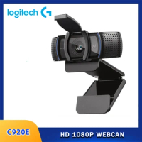Original Logitech C920E 1080P HD Pro Webcam Widescreen Video Chat Recording USB Web Camera For Computer C920 Upgrade Version