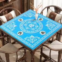 Four-sided Wrapping Table Mat Foldable Anti-slip Mahjong Table Mat for Board Games Decoration Noise Reduction for Mahjong