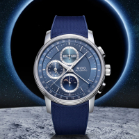 【MIDO 美度】Baroncelli 永恆系列 月相計時機械錶 戶外 春遊(M0276251704100)