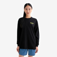 【Roots】Roots女裝- NATURE TECH OVERSIZED 長袖上衣(黑色)
