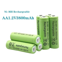 AA 1.2V 3800mAh battery AA 1.2V suitable for toy remote control nickel hydrogen rechargeable battery