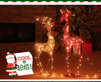 聖誕節裝飾品鐵藝鹿藤鹿聖誕裝飾鹿大型擺件場景布置櫥窗裝扮用品雙十一購物節 可開發票聖誕節交換禮物 母親節禮物