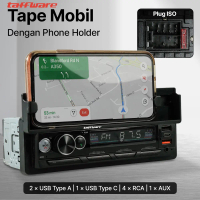Promo Taffware Tape Mobil Audio MP3 Player Bluetooth USB with Phone Holder - HL81 Murah