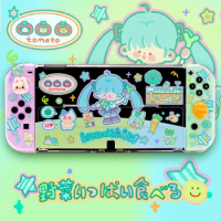 For Nintendo Switch Case NS/OLED Accessories Kawaii Protective Shell MIKU Switch Joycon Case For Switch Accessories Console Game