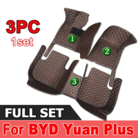 Rear Trunk Floor Mat For BYD Yuan Plus Atto 3 2021~2023 Auto Non-slip Carpets Cargo Rear Boot Liner Rugs Accessories