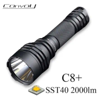 Convoy C8 Plus Flashlight with Luminus SST40 Led Linterna 18650 Flash Light High Powerful 2000lm Camping Lamp Tactical Torch