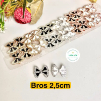 Luxe Vie - Bros Dagu Hijab 2,5cm Mutiara Elegan / Bros Jilbab Wanita Cantik / Aksesoris Hijab Kekini