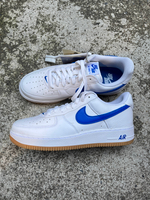 [30% OFF] 2022 40th週年 經典配色 NIKE AIR FORCE 1 '07 COLOR OF THE MONTH 白藍膠底 復古 JUST DO IT (DJ3911-101) !