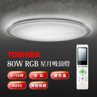 TOSHIBA星月80W美肌LED吸頂燈 LEDTWRGB20-05S 間接照明