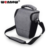 Wennew Gray DSLR Digital Triangle Bags Camera Bag Case Cover for Nikon D3500 D3400 D3300 D3200 D3100 D3000 D5200 D5100 D5000