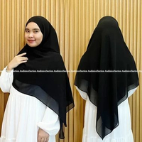 Andinicollection Hijab Pashmina Hitam Payet - Pashmina Hitam Payet / Hijab Payet Hitam International