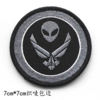 Embroidered Cloth Skull Air Force Car Black Hawk Badge Badge Armband Army Fan Outdoor Patch Sticker A543