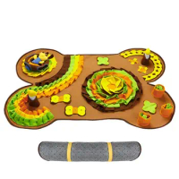 Sniff Mat For Dogs Interactive Dog Feeding Mat Puzzle Soft Pet Foraging Pad Feeding Puzzle Toy For Pets Guinea Pigs Rabbits