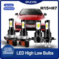 Car Combo Bulbs LED H15+H7 High Beam/Daytime Running Light Low Beam For Mercedes CLA C117 2013 2014 2015 2016 2017 2018 2019