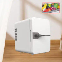 Compact Mini Fridge DC12V 30W Small Electric Cooler Cooler and Warmer Portable Refrigerator for Beverage Drinks Truck Rvs Office