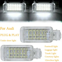 Car LED Lights For Audi A1 A2 A3 A4 S4 RS4 A5 A6 A7 A8 Q3 Q5 Q7 TT 8N 8J LED Courtesy Door/trunk/Footwell/Glove Box Lights Lamp