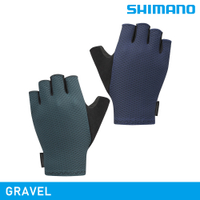 SHIMANO GRAVEL 手套 / 橄欖綠-丹寧藍 (自行車手套 露指手套)