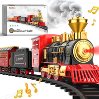 Hot Bee Train Set - Train Toys with Remote Control Trains for Boys with Smokes Lights and SoundToy T