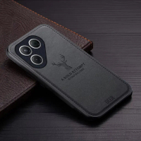 Case Deer FOR Tecno Pova 7 Softcase Jeans Canvas Texture Cloth