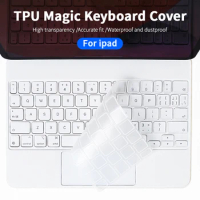 Magic keyboard skin for ipad pro6 12.9 11inch protection Cover film for ipad Air 4 5th 2020 2021 US TPU mute water proof white