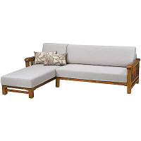 綠活居 尼森亞麻布實木Ｌ型沙發椅(二向可選)-255x180x94cm免組