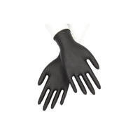 MICROTEX ถุงมือยางไนไตร ขนาด 6 มิล XL สีดำ